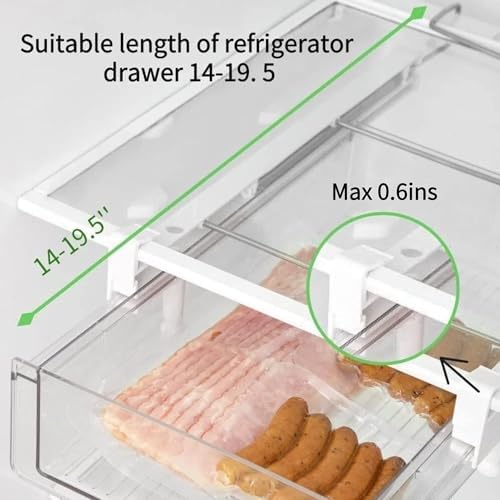 vacane Clear Pull-Out Egg Holder Tray, 28 Eggs