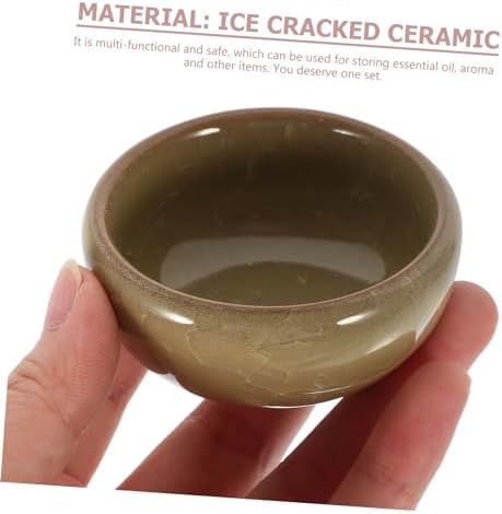 PartyKindom Ceramic Essential Oil Blending Bowl Set, 6 Piece Thai