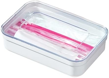 iDesign Sandwich Bag Organizer, Clear/White