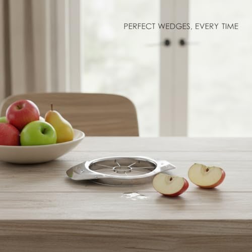 Apple Slicer and Corer, Stainless Steel Fruit Cutter for Uniform
