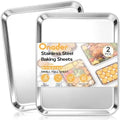 Onader Baking Cookie Sheet Set, 20 x 14 Inch Stainless Steel Large