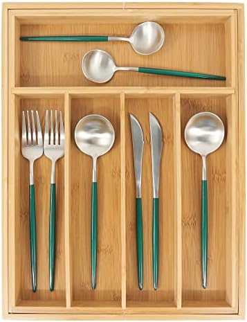 VaeFae Bamboo Drawer Organizer, Medium, Natural