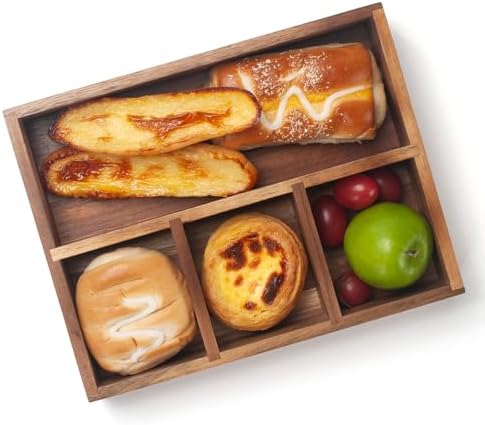 Tea Bag Holder, Acacia Wood Tea Bag Storage Organizer, Tea Candy