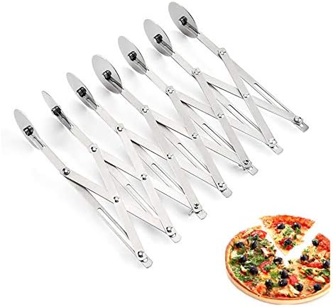 7 Wheel Stainless Steel Pastry Cutter,Expandable Pizza