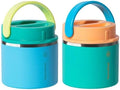 ThermoFlask 20 oz Insulated Food Jar, 2-Pack, Pink and Blue, Hot 12