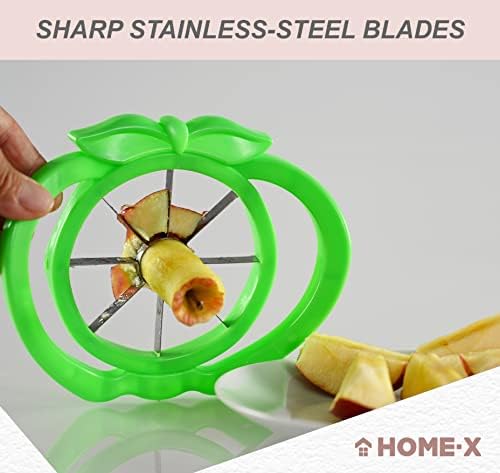 HOME-X Apple Corer and Cutter, Fruit and Vegetable Slicer, Apple Core