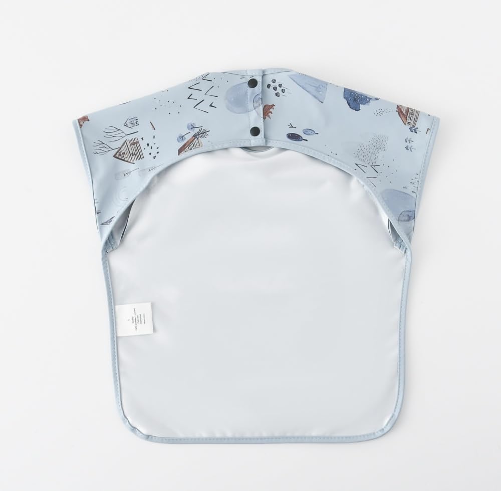 Waterproof Baby Bibs,Infant Toddler Extra Cover Feeding Bib With Food