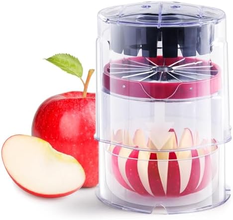 Newness 5.12-Inch Apple Slicer – Extra-Large, Ultra-Safe Stainless