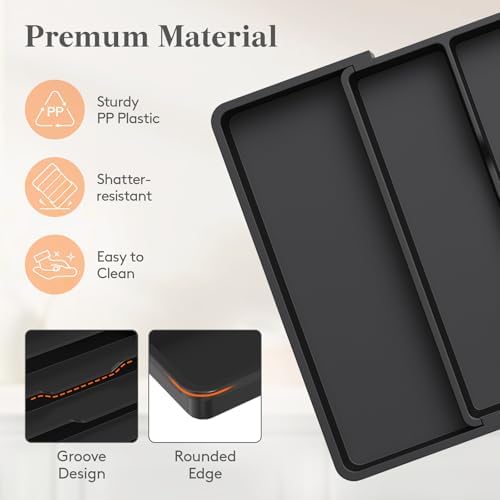 Lifewit Utensil Organizer, Adjustable Kitchen Drawer Organizer