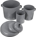 3pcs Iron Potato Storage Buckets with Vent Design and Handle