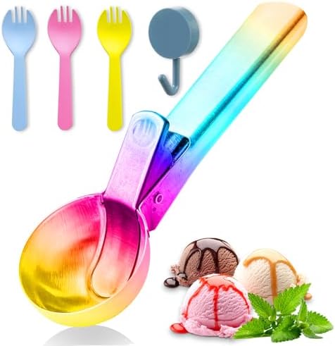 Ice cream scoop, a portable stainless steel ice cream scoop with