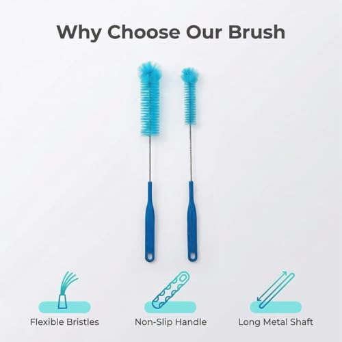 2 Pack 15.5 Inch Long Bottle Brushes