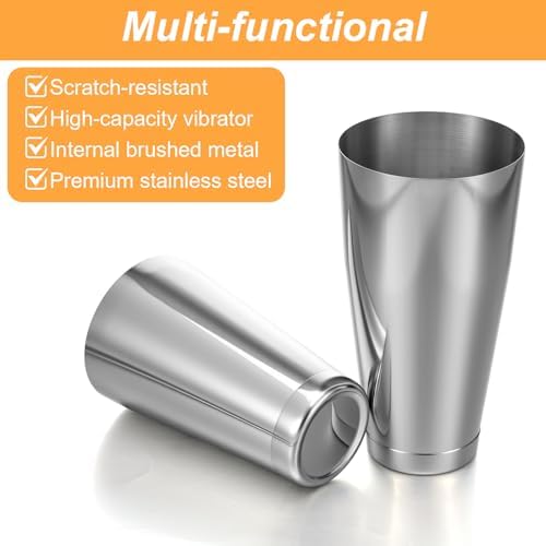 8pcs Cocktail Shaker Boston Shaker Set,Professional Stainless Steel