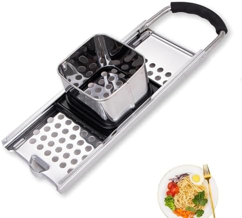 Grade Stainless Steel Spaetzle Maker Widen Plastic Handle Homemade Egg