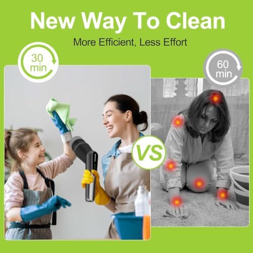 Dreazu Pro Electric Spin Scrubber with Retractable Handle