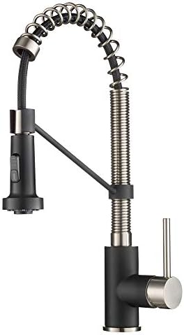 KRAUS KPF-1610SFSMB Pull-Down Kitchen Faucet, Matte Black