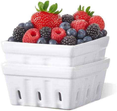 ONEMORE Ceramic Berry Bowls, 5.8", Set of 2