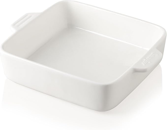 Sweejar Ceramic Baking Dish, 8 x 8 Cake Baking Pan by Sweejarco1949