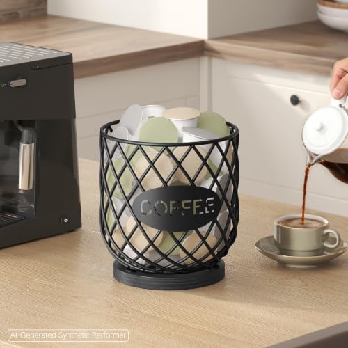 YATINEY Coffee Pod Holder Organizer, Compatible with K Cup & Nespresso