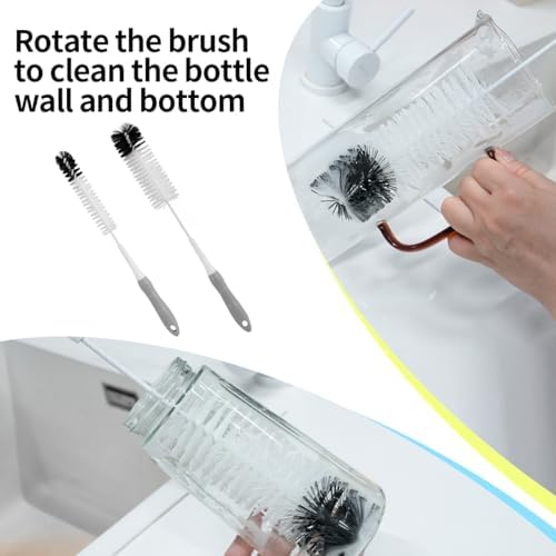Bottle Brush Cleaner Set-Long Bottle Cleaning Brush for Narrow Neck
