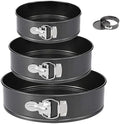 Springform Pan, 3PCS 7,8,9 Inch Cheesecake Pans with Removable Bottom