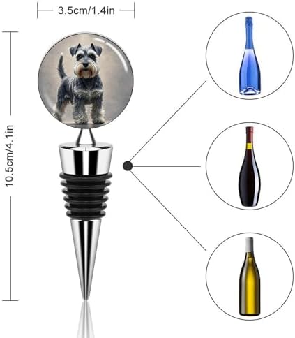 Schnauzer Wine Stoppers for Wine Bottles Vacuum Wine Bottle Stopper