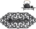Sumnacon Cast Iron Teapot Warmer, Heavy Duty Teapot Warmer Stand with