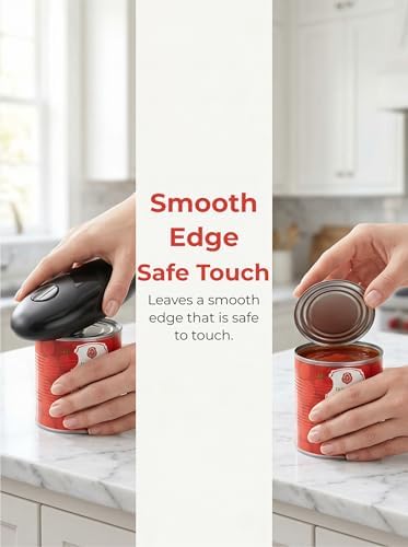Electric Can Opener, Automatic Battery Operated One Touch Can Opener