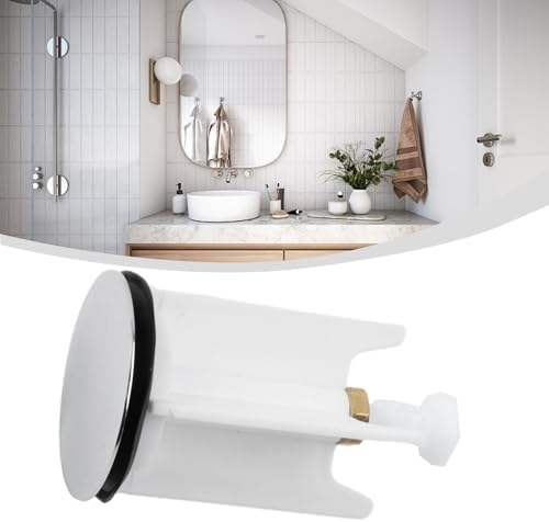 Pop-Up Sink Drain Stopper with Rust-Proof Brass Head and Sturdy