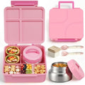 JSLOVE Bento Box for Kids Lunch box with Leak Proof Insulated Food