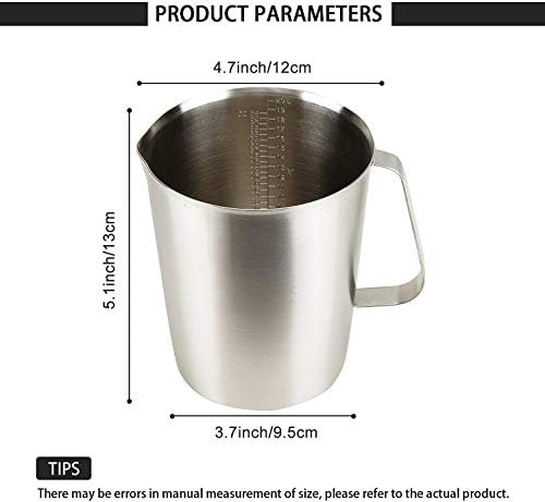 Stainless Steel Measuring Cup Pitcher with Marking with Handle for