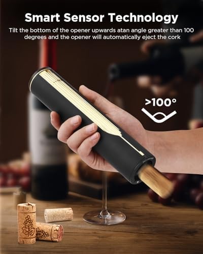 Newise Rechargeable Electric Wine Bottle Opener with Charging Base