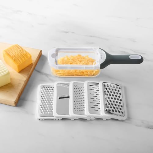 Sur La Table 5-In-1 Grate & Slice Set, White