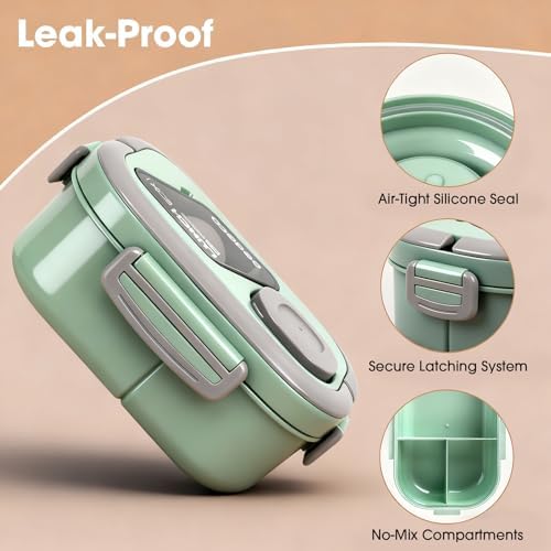 PEDECO Green Lunch Box Set with Bag and Utensil