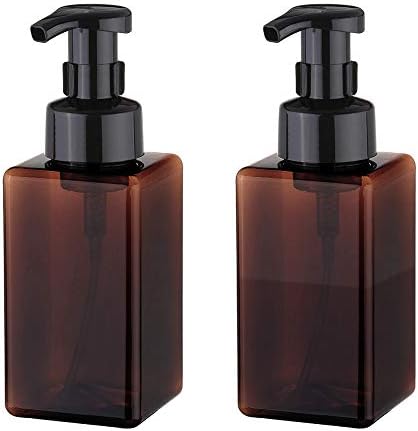 UUJOLY Foaming Soap Dispenser, 450ml (15oz) Refillable Pump Bottle