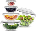 JoyJolt Kitchen Mixing Bowls. 5pc Glass Bowls with Lids Set – Neat