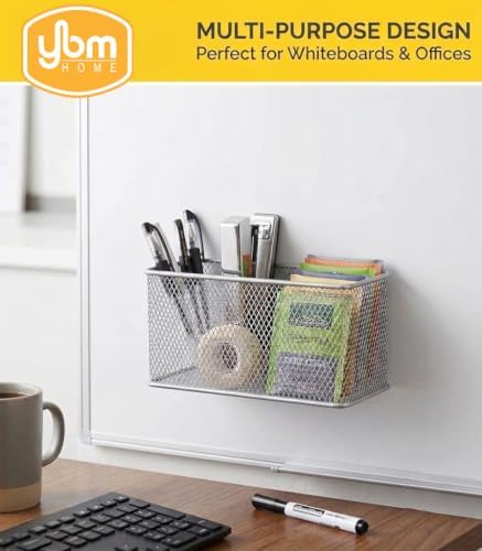 YBM Home Magnetic Basket Organizer, Medium, 2-Pack