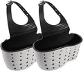 Kitchen Sink Caddy Sponge Holder, 2 Pcs Beige