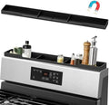 AWOKE 30 Inch Silicone Stove Top Shelf, Black