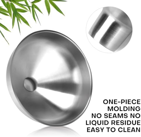 2 Pack Stainless Steel Kitchen Funnel Set, Filling Funnels