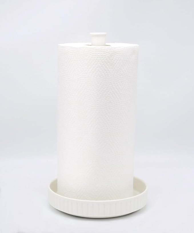 VROOMIUM Paper Towel Holder Countertop, Ceramic Base Easy-to-Clean, 1.5 lbs - Image 4