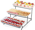 DELLING 3 Tier Serving Tray Set 16 Inch, Large Porcelain Tiered