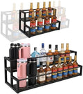 Expandable Coffee Syrup Organizer, 2-Tier Carbon Steel Stanley Cup