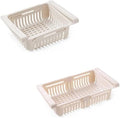 Cyrank Multifunction Fridge Drawer Organizer, Retractable Drawer