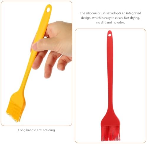 5 Piece Silicone Basting Brush Set for Barbecue and Pastry