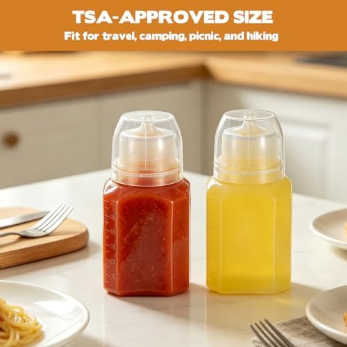 12 Pcs 2oz Salad Dressing Container to Go, Leak Proof Condiment