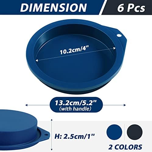 Webake 4 inch Silicone Air Fryer Egg Mold for Baking, Nonstick