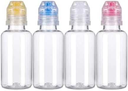 4pcs Mini Honey Squeeze Bottle Refillable Condiment Container