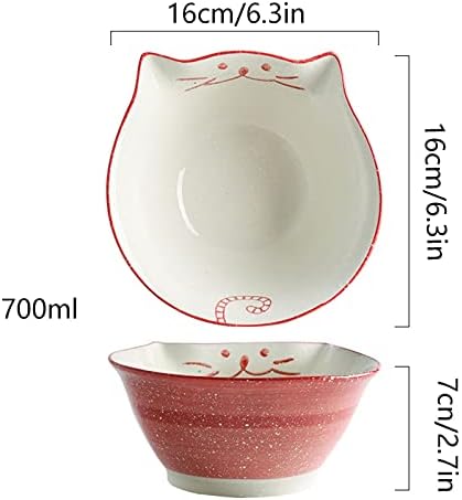 Salad Bowl Ceramic Salad Bowl 4 Pieces Set 24 Oz Can Overlap Creative