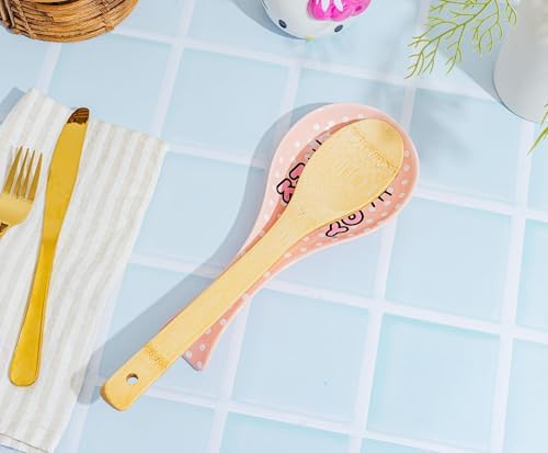 Sanrio Hello Kitty Polka Dots Ceramic Spoon Rest Holder | Kitchen